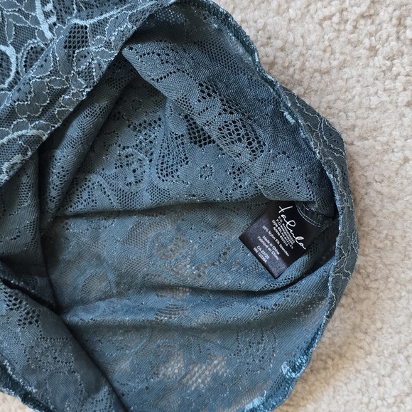 Talula “Clarendon” Teal Blue Lace Long Sleeve Dress/Tunic/Sheer/ Feminine - Picture 8 of 10